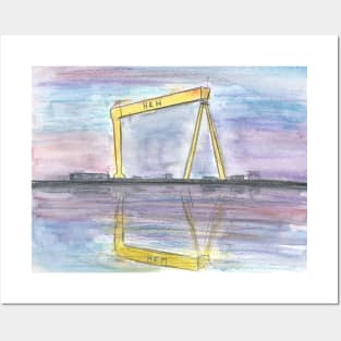 Harland and Wolff crane Posters and Art